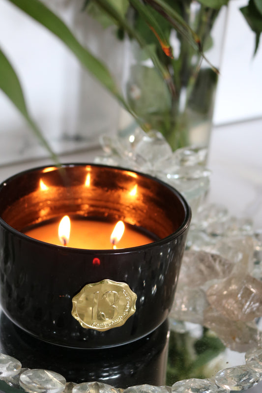 Bulgarian Rose. Orchid. Vanilla Hand Poured Soy/Coconut Apricot Wax Candle